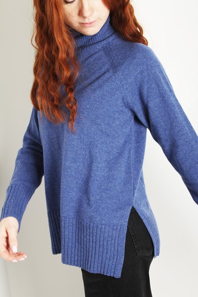 Maglia dolcevita in puro cashmere donna